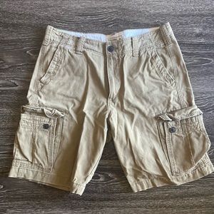 Mens Khaki Cargo Shorts